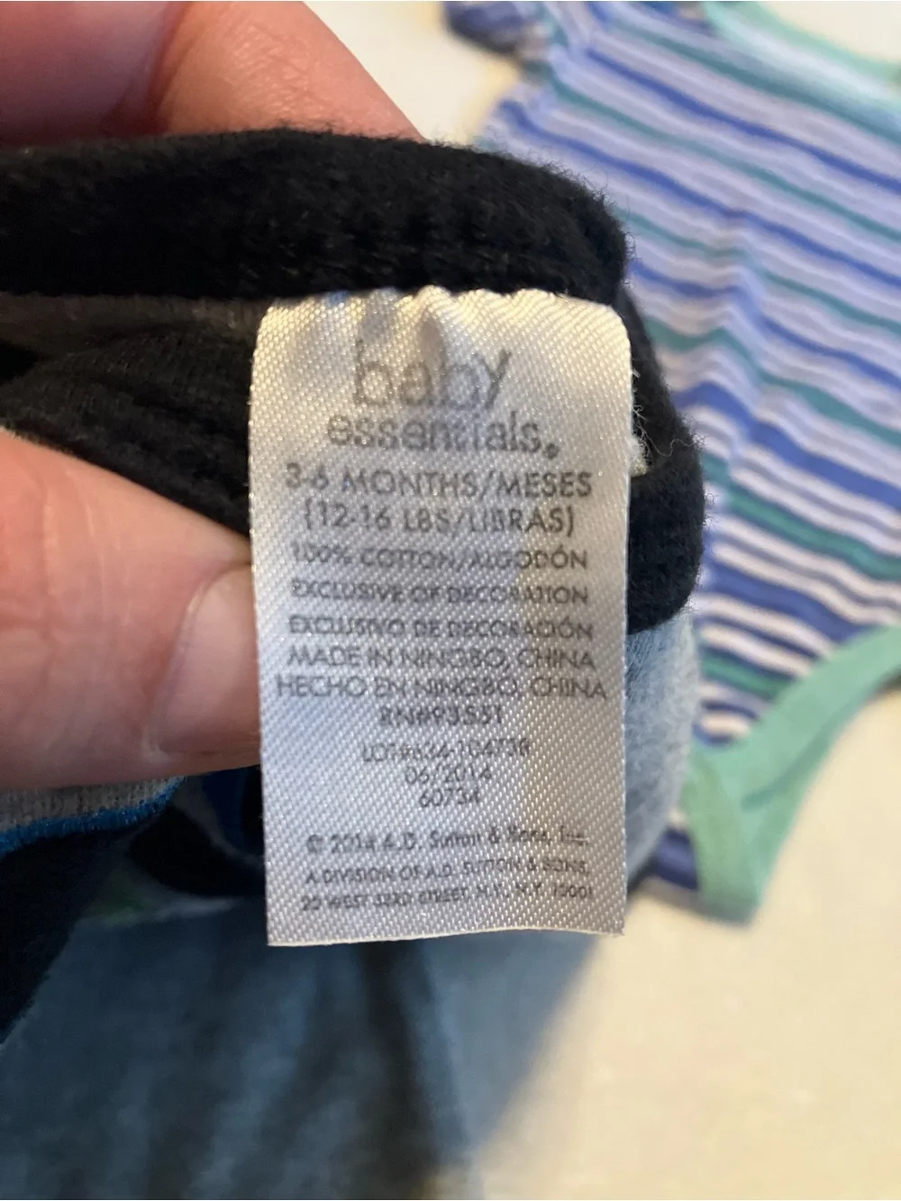 Baby Boys' Grey and Blue One-Piece Bodysuits Set - 2 Pack with Elephant Shorts